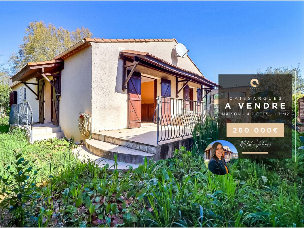 maison 4 pièces - 117m2 à Caissargues (30132)
