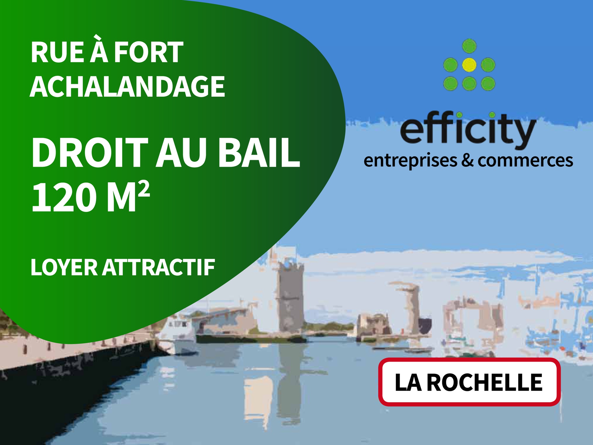 Achat immobilier Fonds de commerce   120m2 à La Rochelle (17000) - Photo n°1