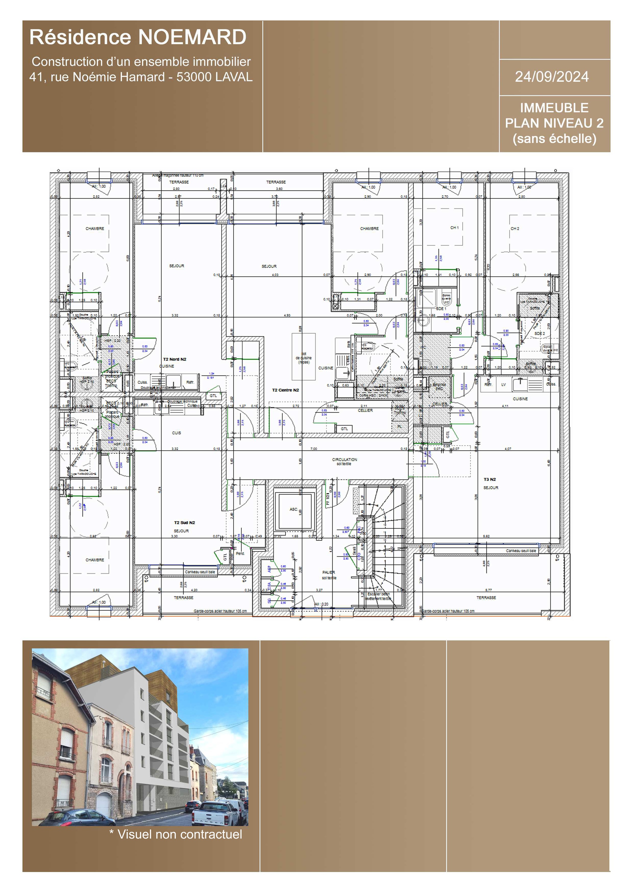 Achat immobilier Appartement 2 pièces  53m2 à Laval (53000) - Photo n°4