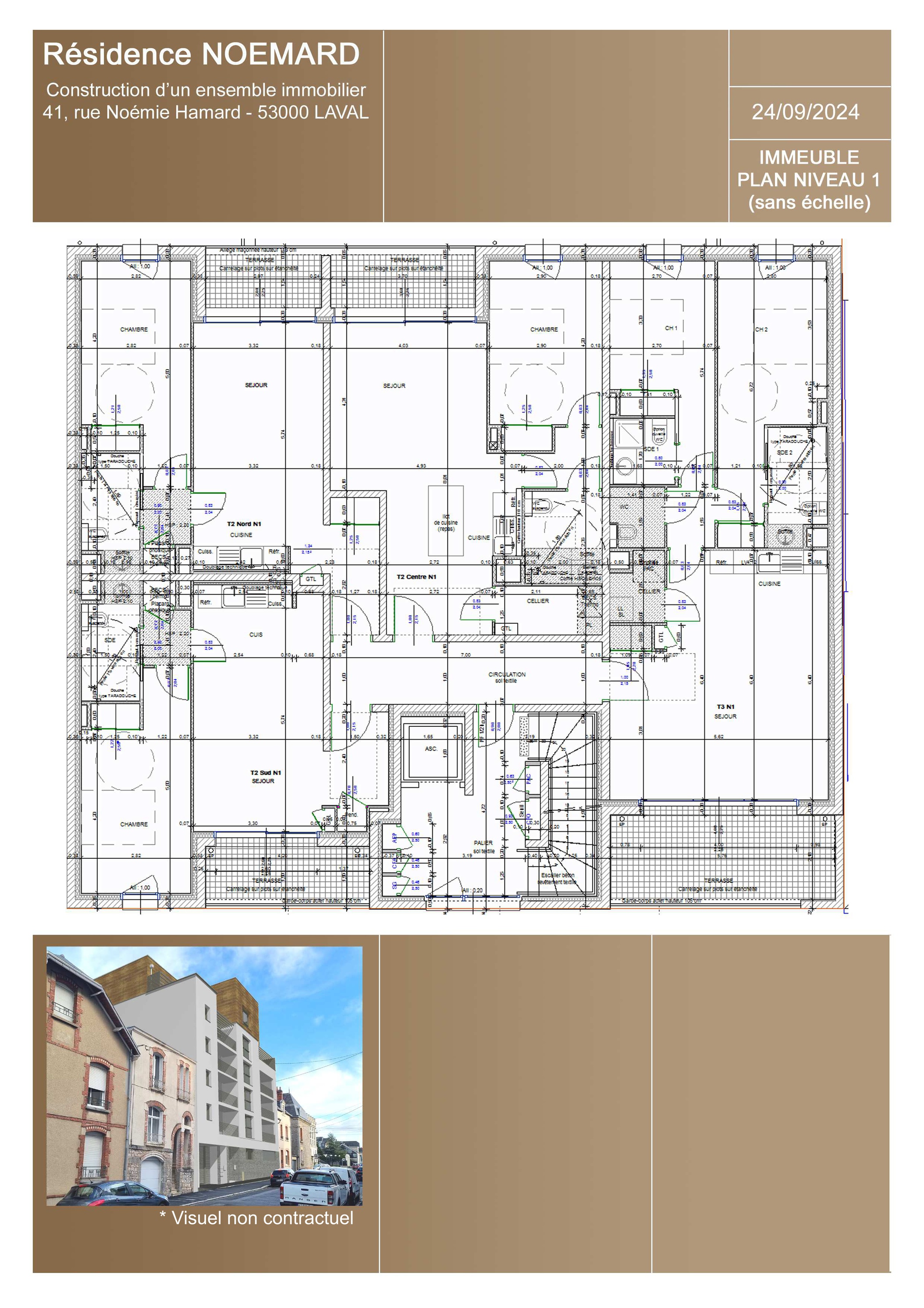 Achat immobilier Appartement 2 pièces  46m2 à Laval (53000) - Photo n°4