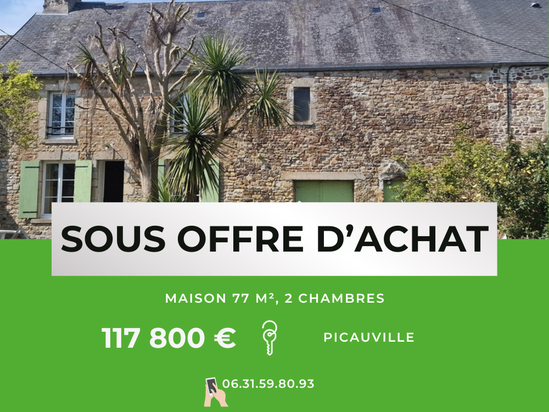 maison 3 pièces - 77m2 à Picauville (50250)