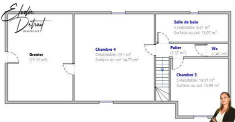 Achat immobilier Maison 7 pièces  147m2 à La Bazoge (72650) - Photo n°16