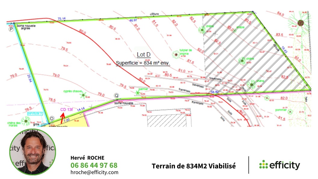 terrain  - 834m2 à Mouguerre (64990)