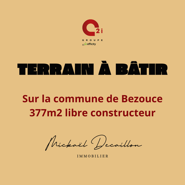 terrain  - 377m2 à Bezouce (30320)