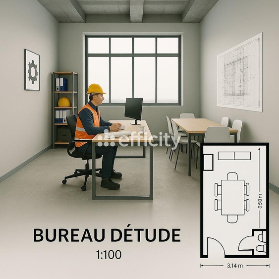 bureau 1 pièces - 28m2 à Roubaix (59100)