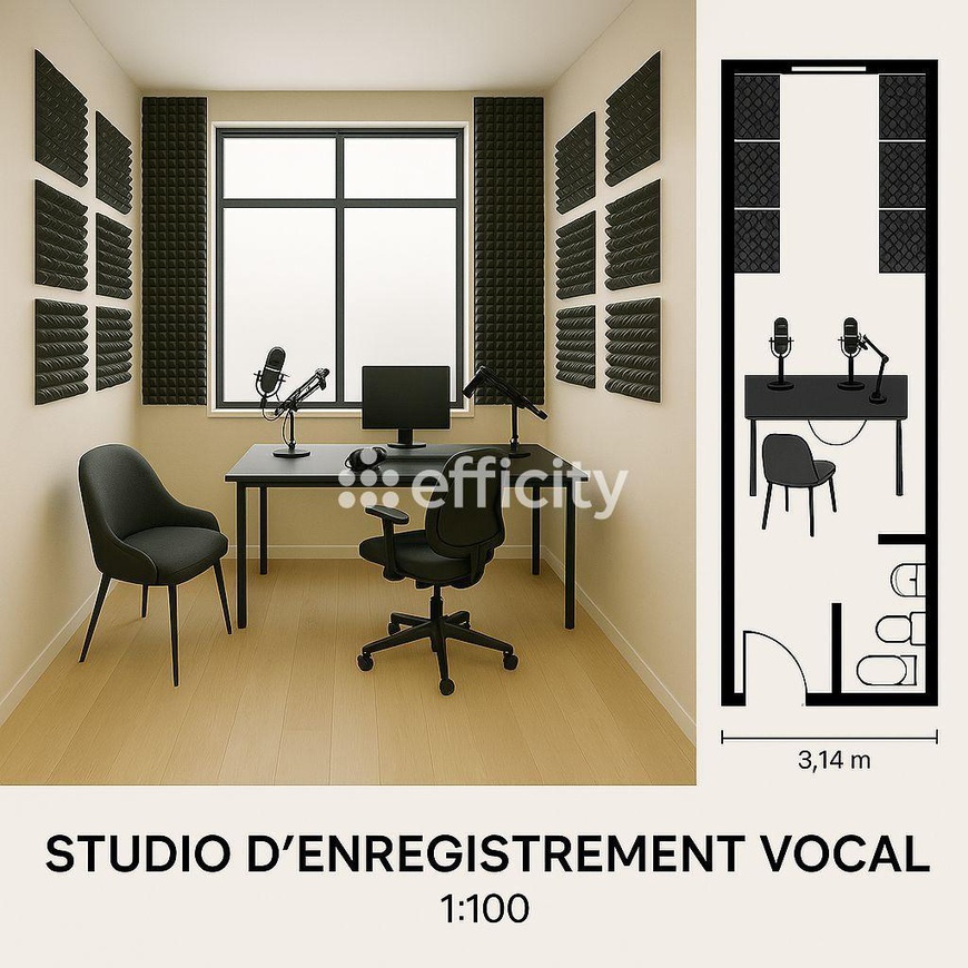 Achat immobilier Bureau 1 pièces  28m2 à Roubaix (59100) - Photo n°4