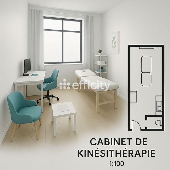 bureau 1 pièces - 28m2 à Roubaix (59100)