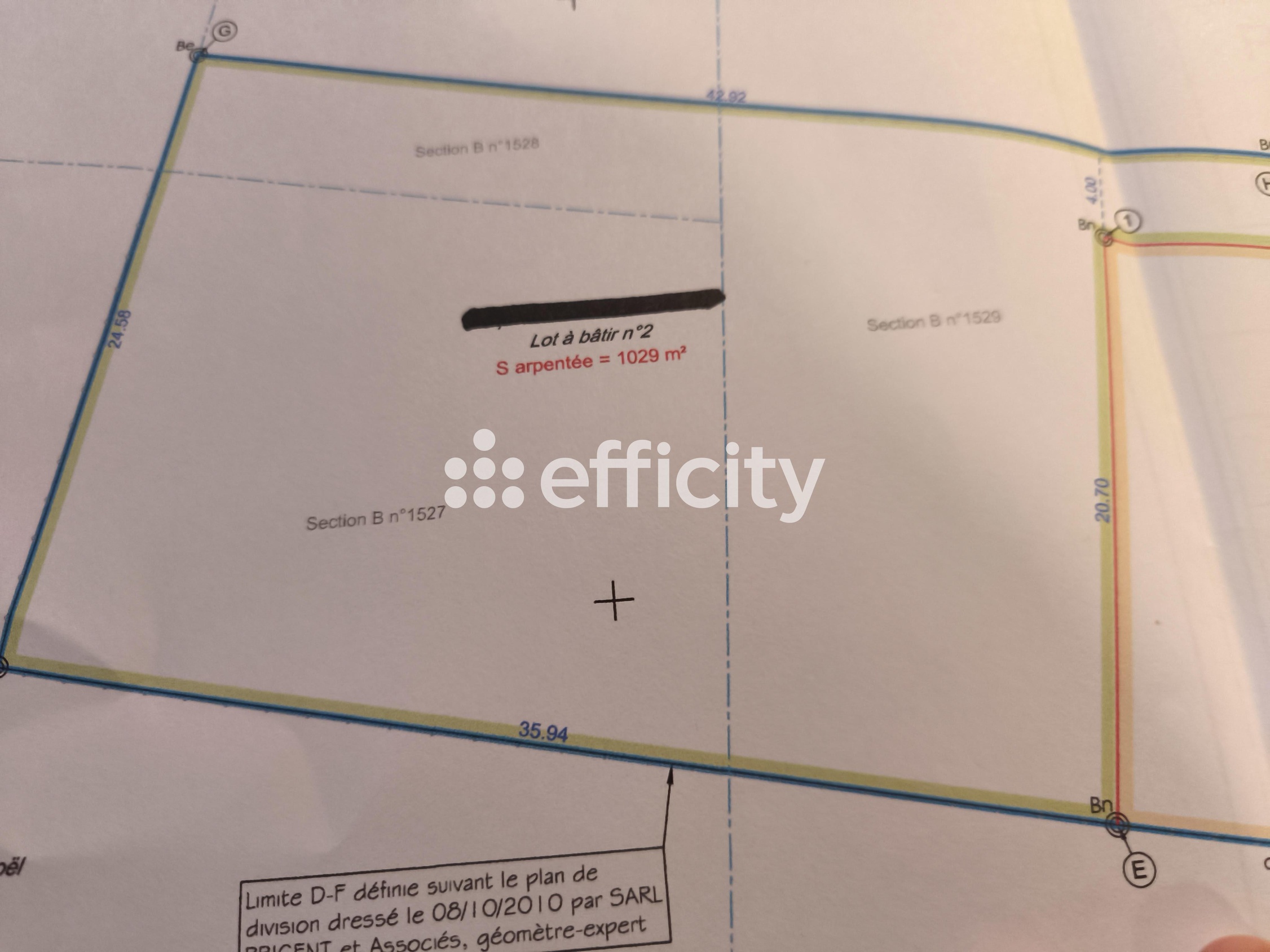 terrain  - 1029,0m2 à Bobital (22100)