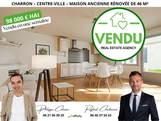 maison 2 pièces - 46m2 à Charron (17230)