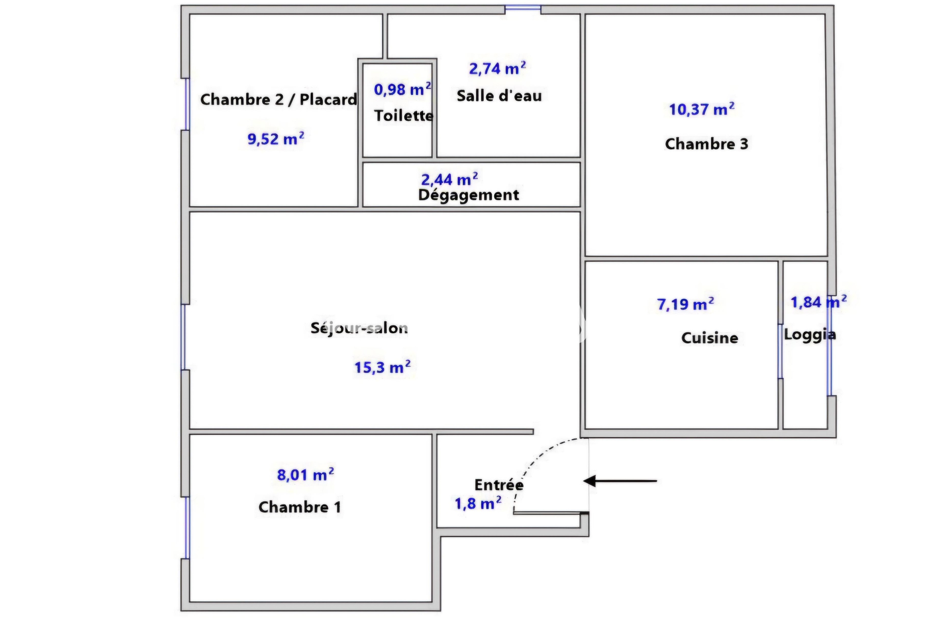 Achat immobilier Appartement 4 pièces  60m2 à Marseille (13010) - Photo n°4
