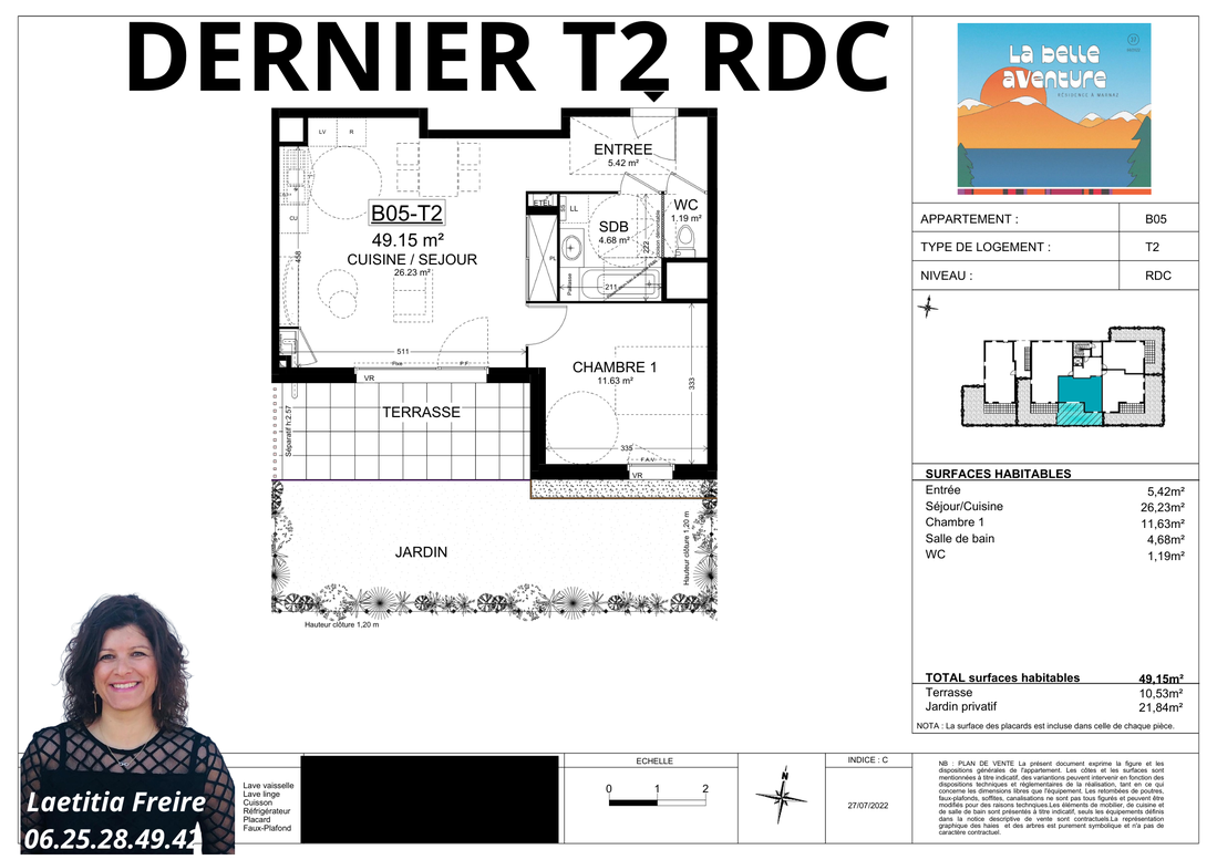 appartement 2 pièces - 49m2 à Marnaz (74460)