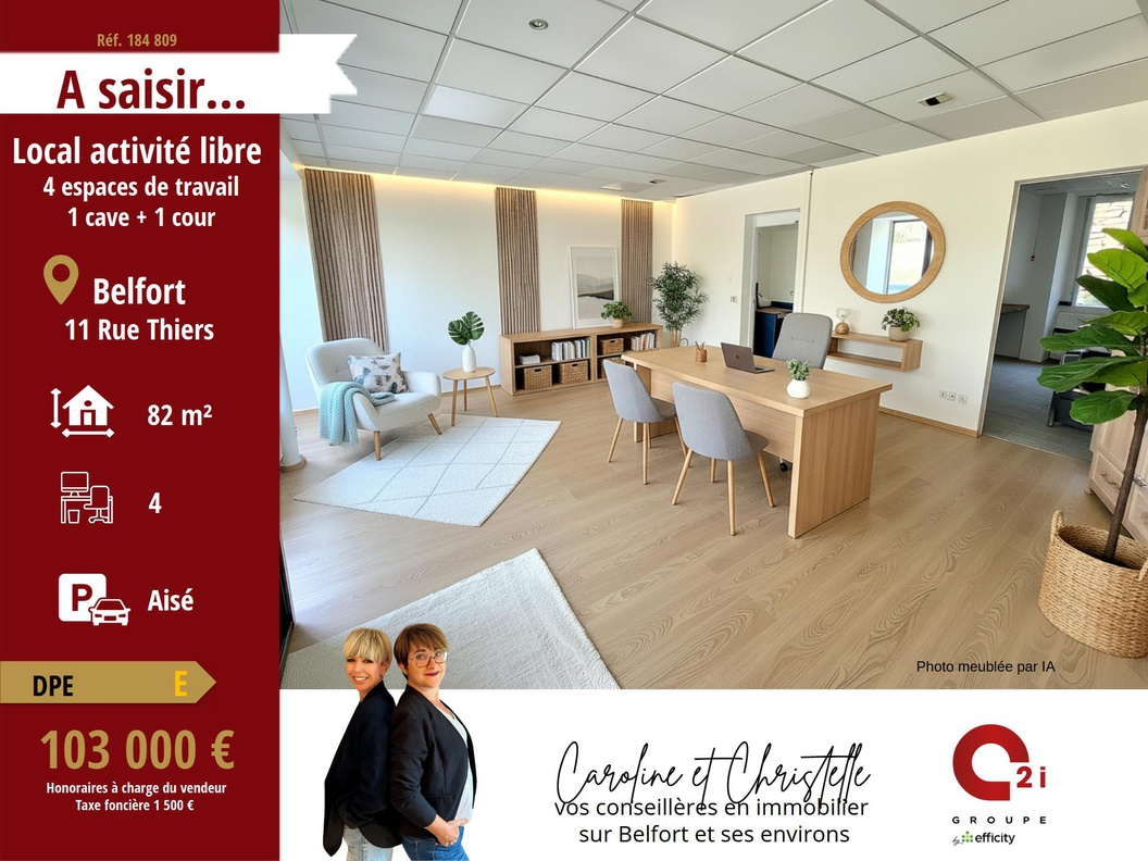 local commercial 4 pièces - 81m2 à Belfort (90000)