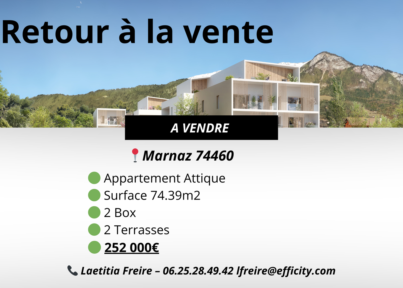 appartement 3 pièces - 75m2 à Marnaz (74460)