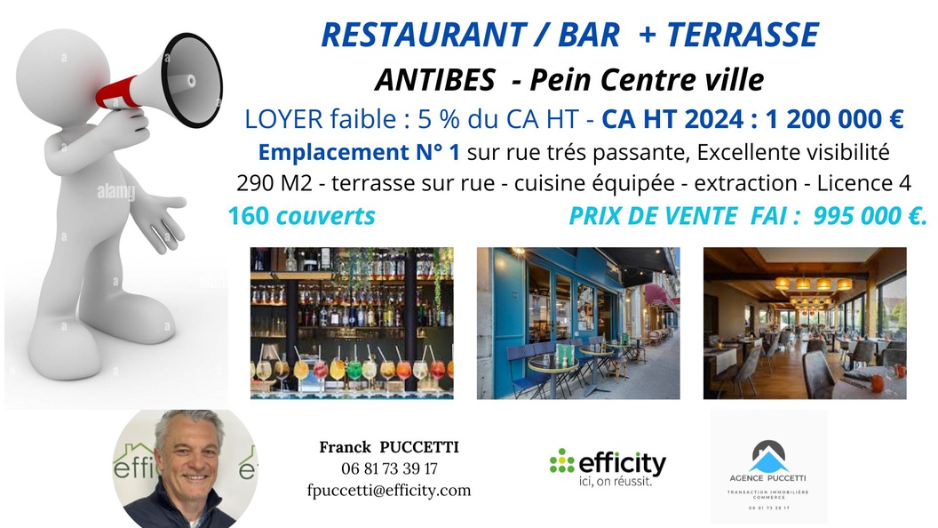 fonds de commerce  - 290m2 à Antibes (06600)