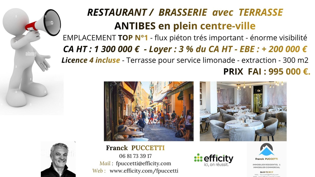 fonds-de-commerce  - 290m2 à Antibes (06600)