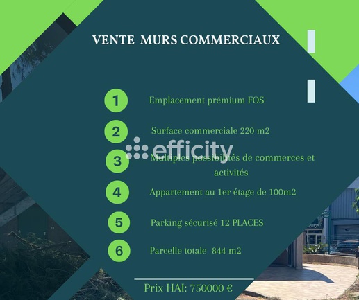local-commercial  - 320m2 à Fos-sur-Mer (13270)