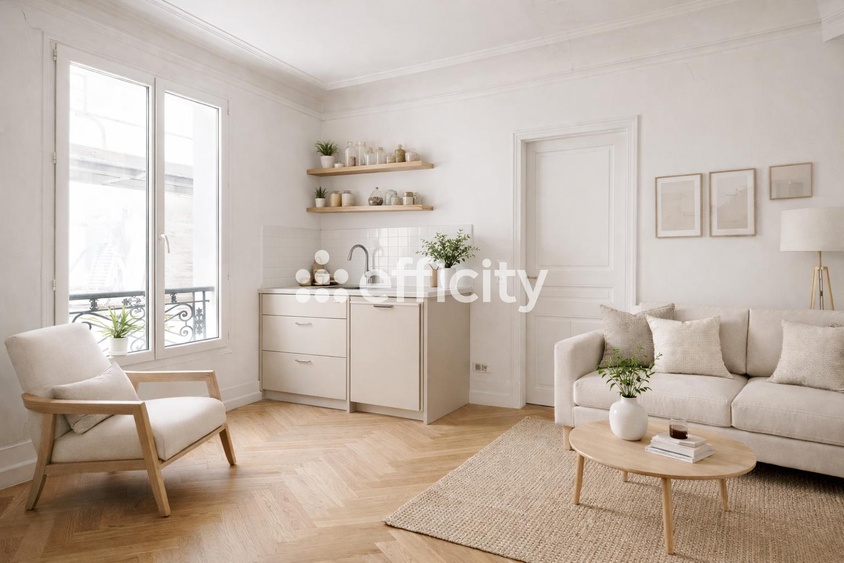 appartement 2 pièces - 38m2 à Paris (75018)