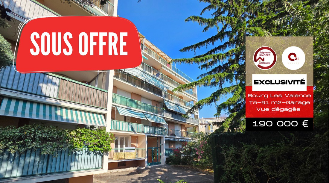 appartement 5 pièces - 89m2 à Bourg-lès-Valence (26500)