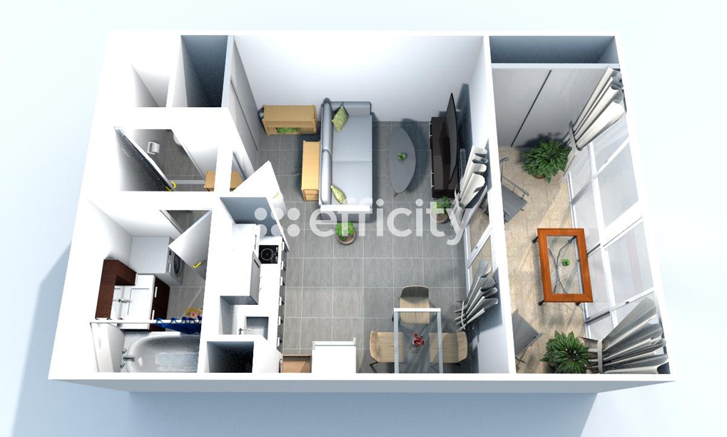 Achat immobilier Appartement 1 pièces  24m2 à Montpellier (34000) - Photo n°8