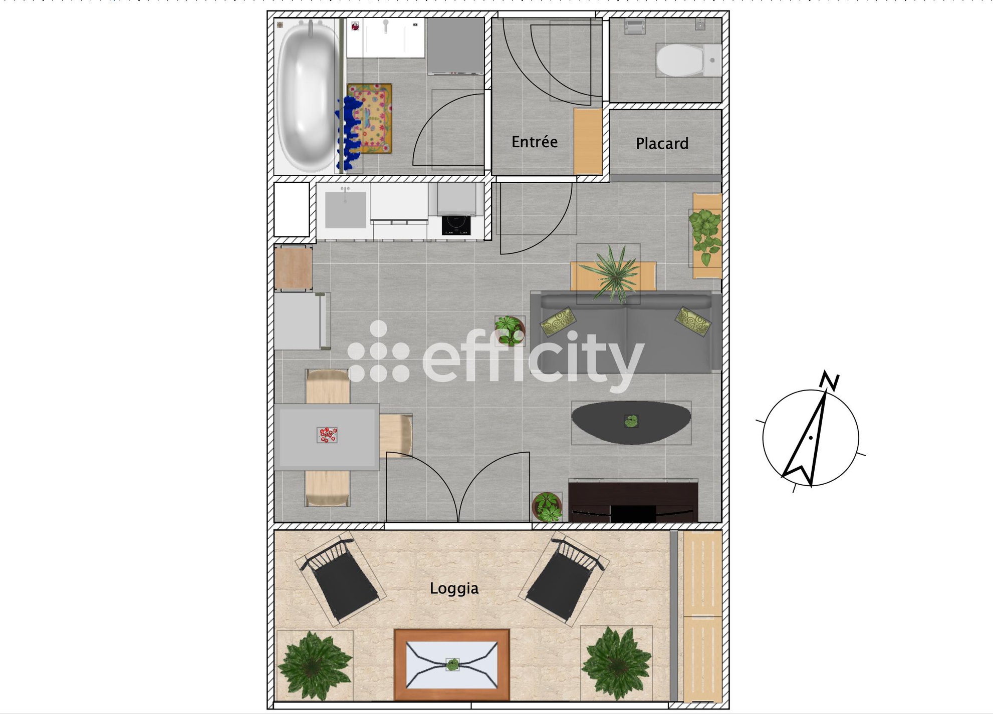 Achat immobilier Appartement 1 pièces  24m2 à Montpellier (34000) - Photo n°6