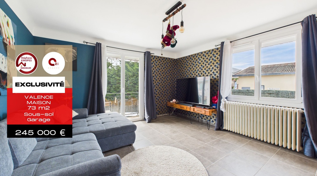 maison 4 pièces - 73m2 à Valence (26000)