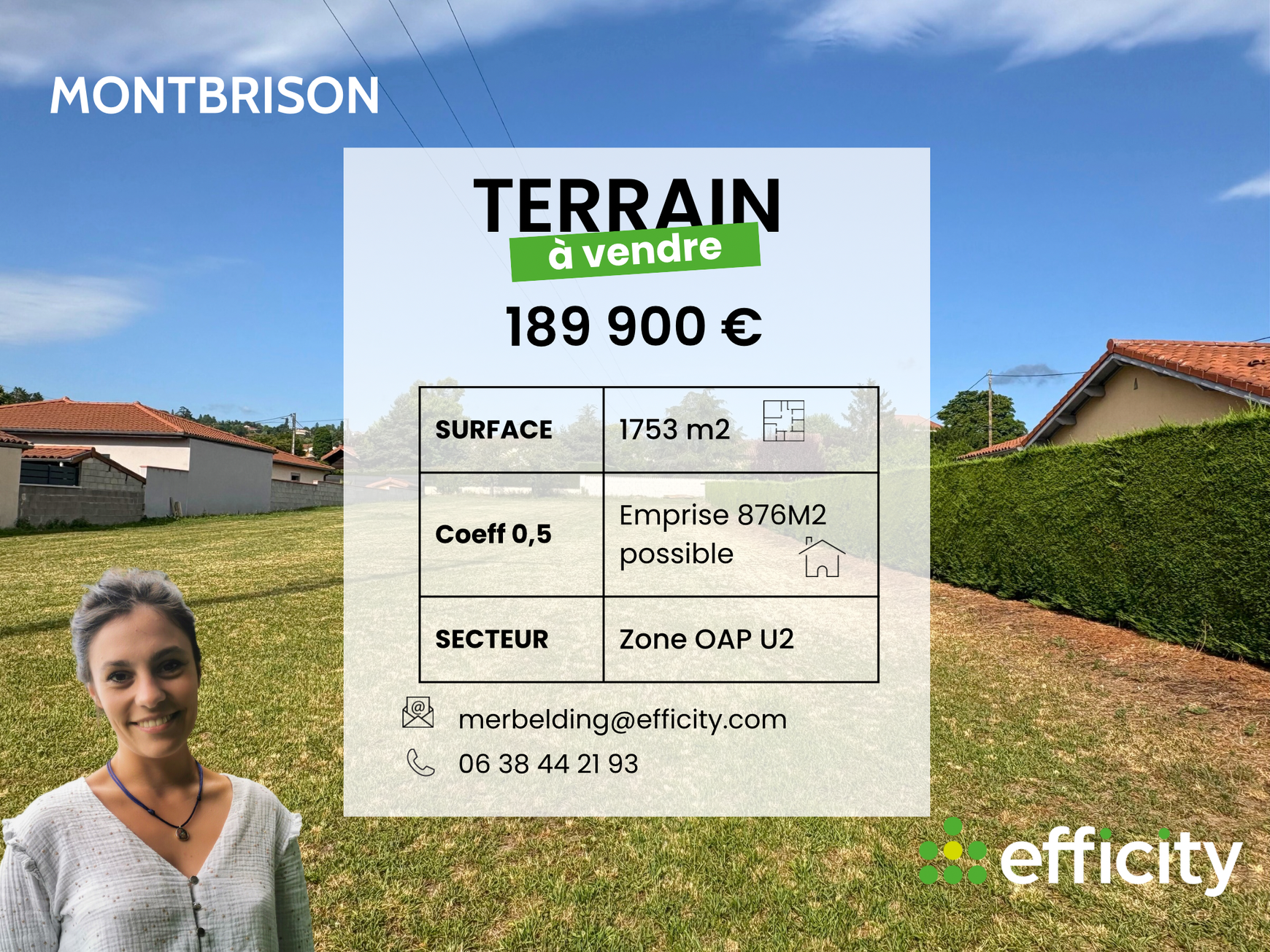 Achat immobilier Terrain   1753m2 à Montbrison (42600) - Photo n°1