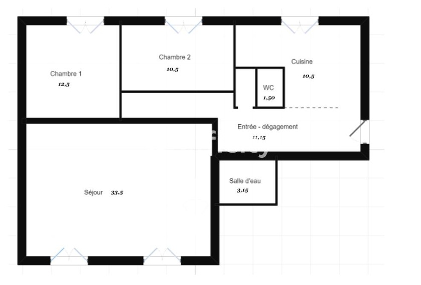 Achat immobilier Appartement 4 pièces  82m2 à Tours (37000) - Photo n°10