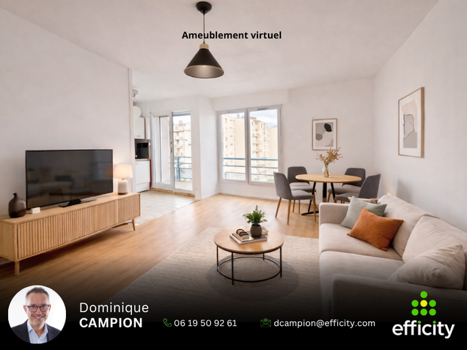 Achat immobilier Appartement 2 pièces  46m2 à Grenoble (38100) - Photo n°1