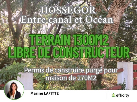 terrain  - 1200m2 à Soorts-Hossegor (40150)