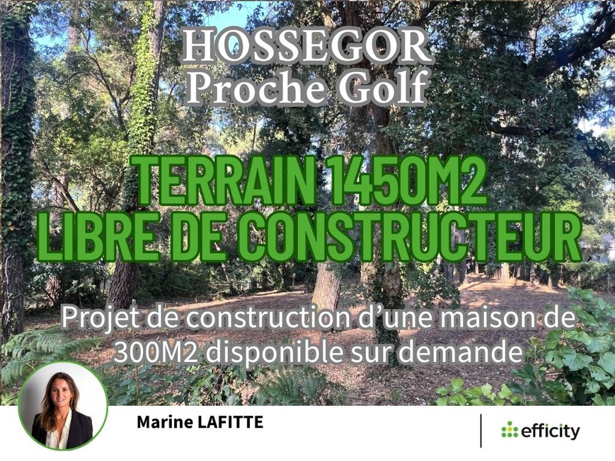 Achat immobilier Terrain   1450m2 à Soorts-Hossegor (40150) - Photo n°1