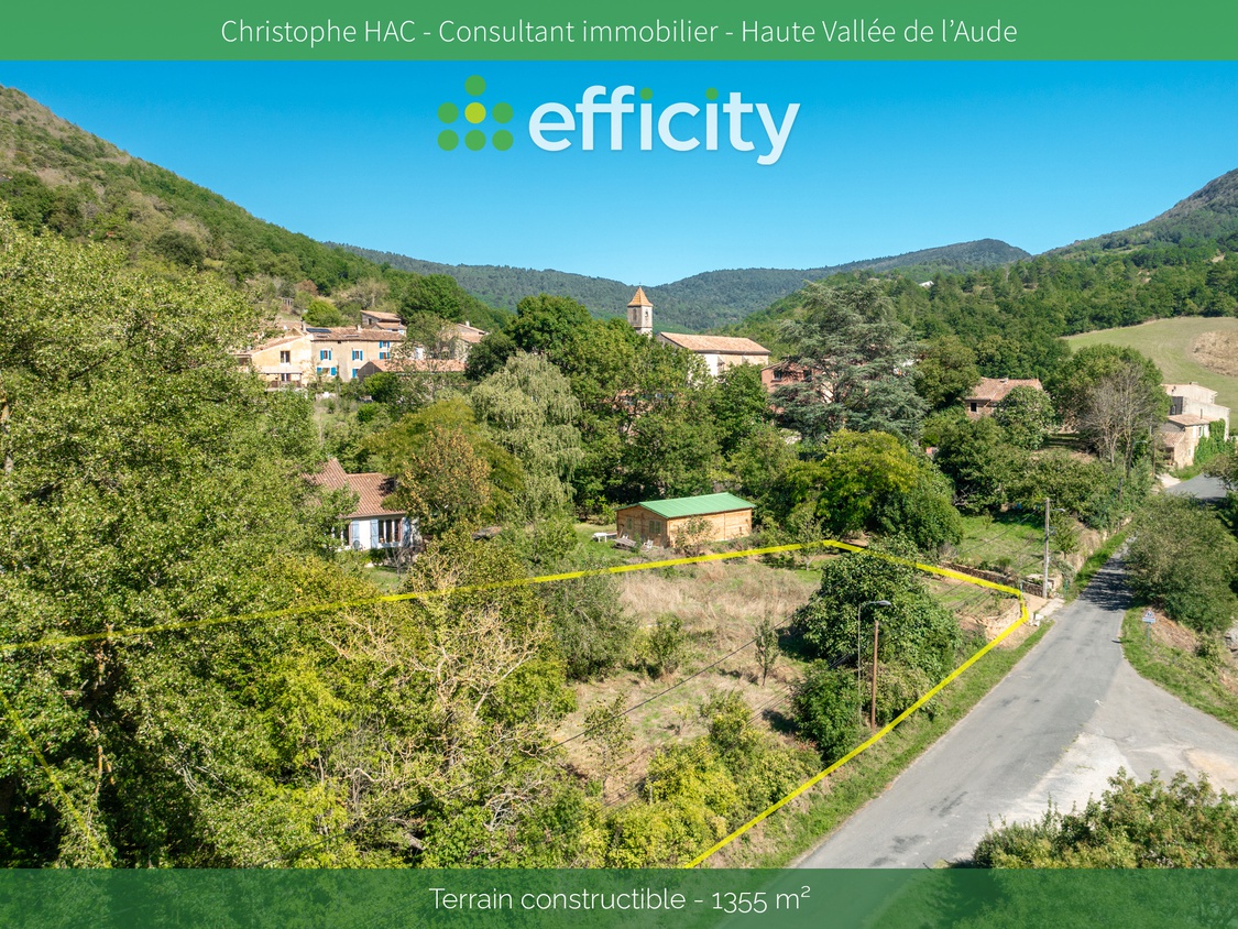 terrain  - 1355m2 à Sougraigne (11190)