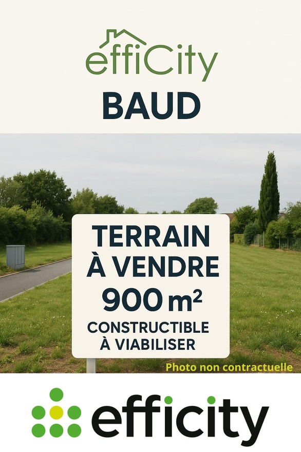 terrain  - 900m2 à Baud (56150)