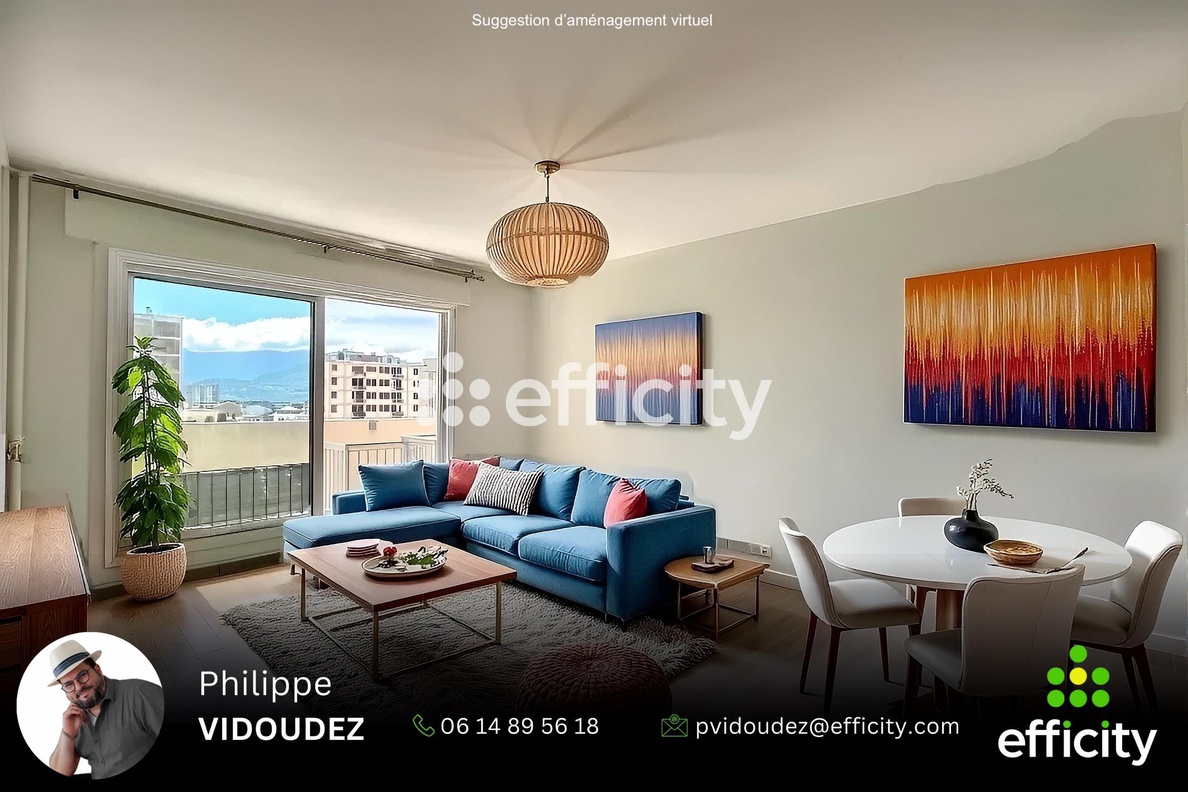 appartement 2 pièces - 49m2 à Grenoble (38100)