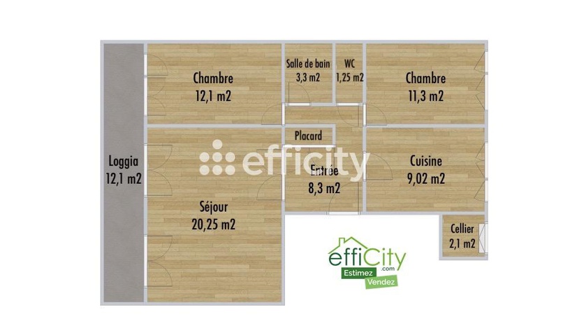 Achat immobilier Appartement 3 pièces  68m2 à Vénissieux (69200) - Photo n°8