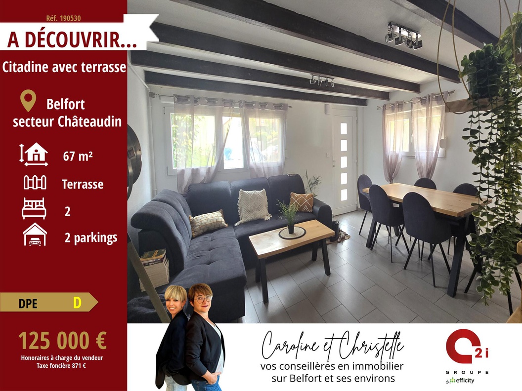 maison 3 pièces - 66m2 à Belfort (90000)