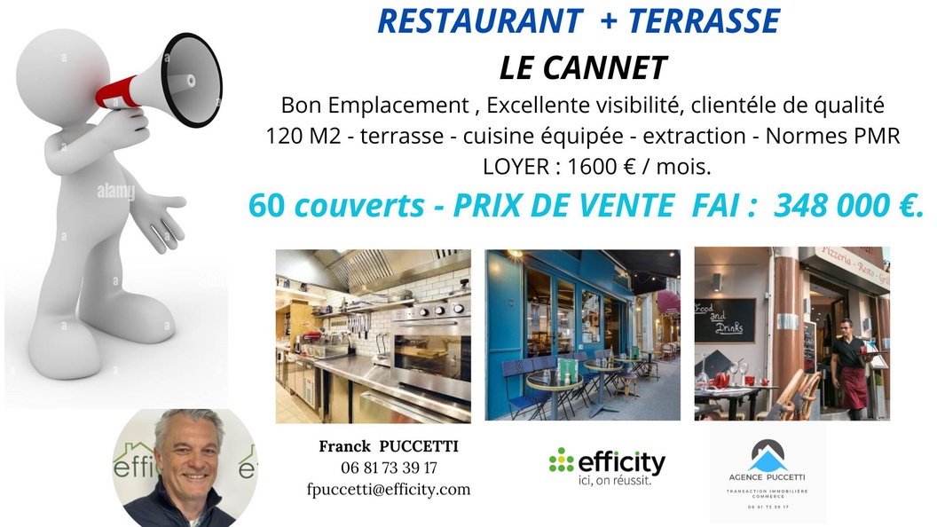 fonds-de-commerce  - 100m2 à Le Cannet (06110)