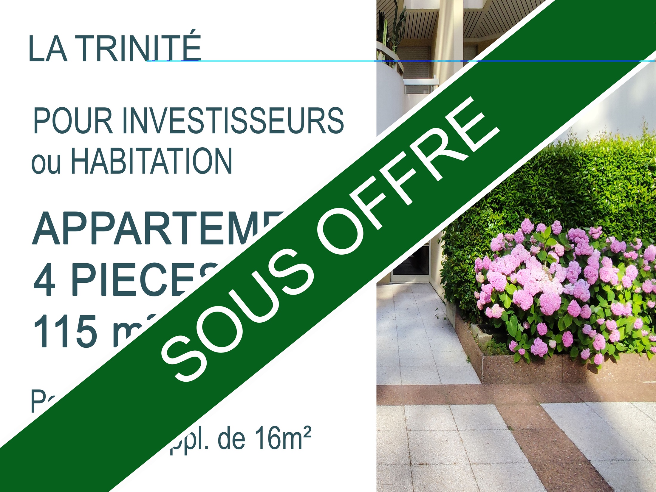 appartement 4 pièces - 115m2 à La Trinité (06340)