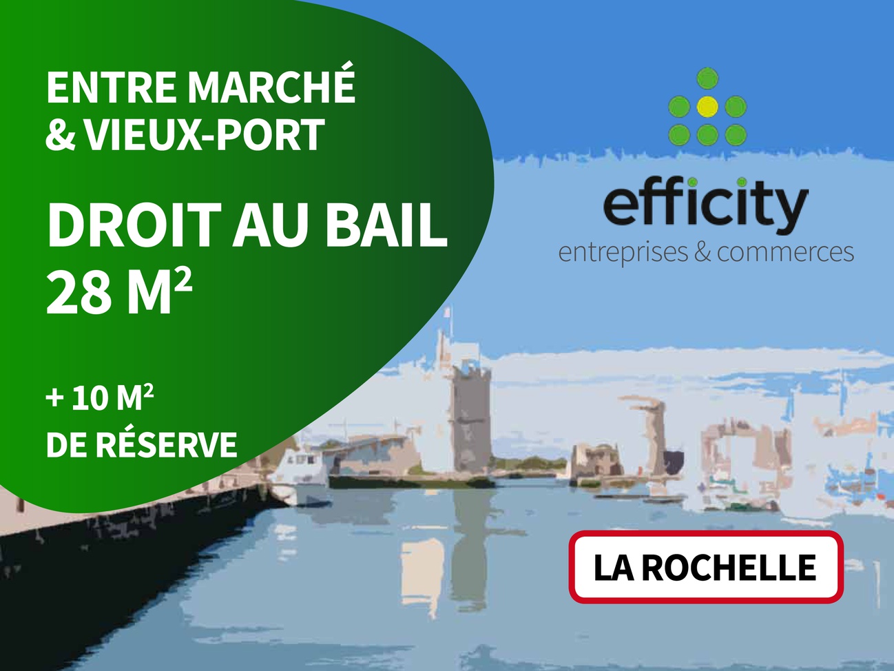 fonds de commerce  - 28m2 à La Rochelle (17000)