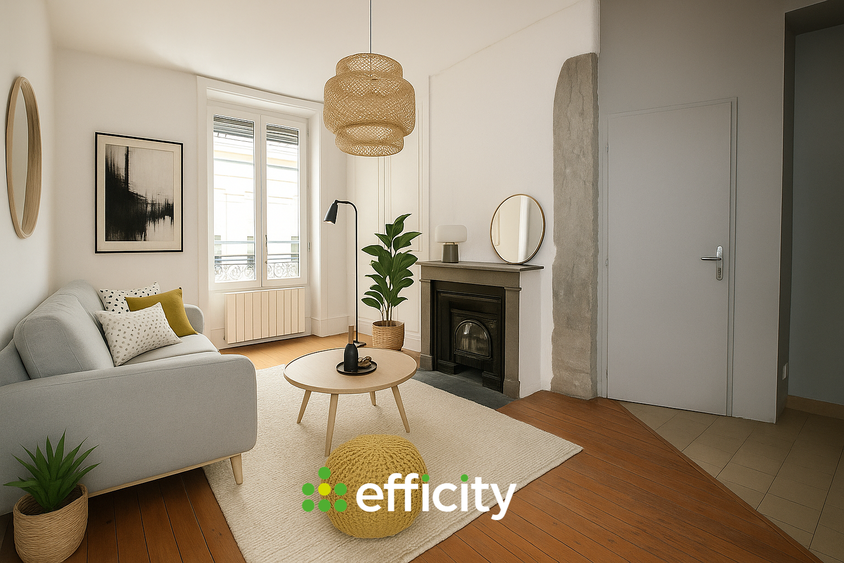 appartement 2 pièces - 39m2 à Lyon (69003)