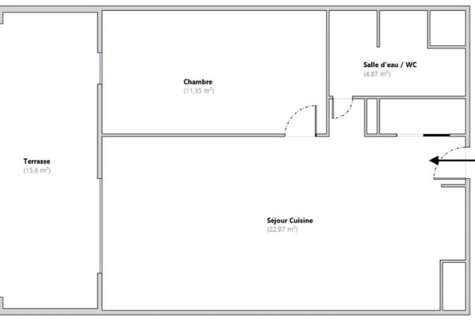 Achat immobilier Appartement 2 pièces  39m2 à Aix-en-Provence (13290) - Photo n°6