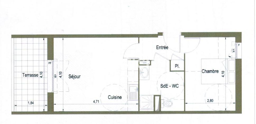 Achat immobilier Appartement 2 pièces  40m2 à Grabels (34790) - Photo n°4