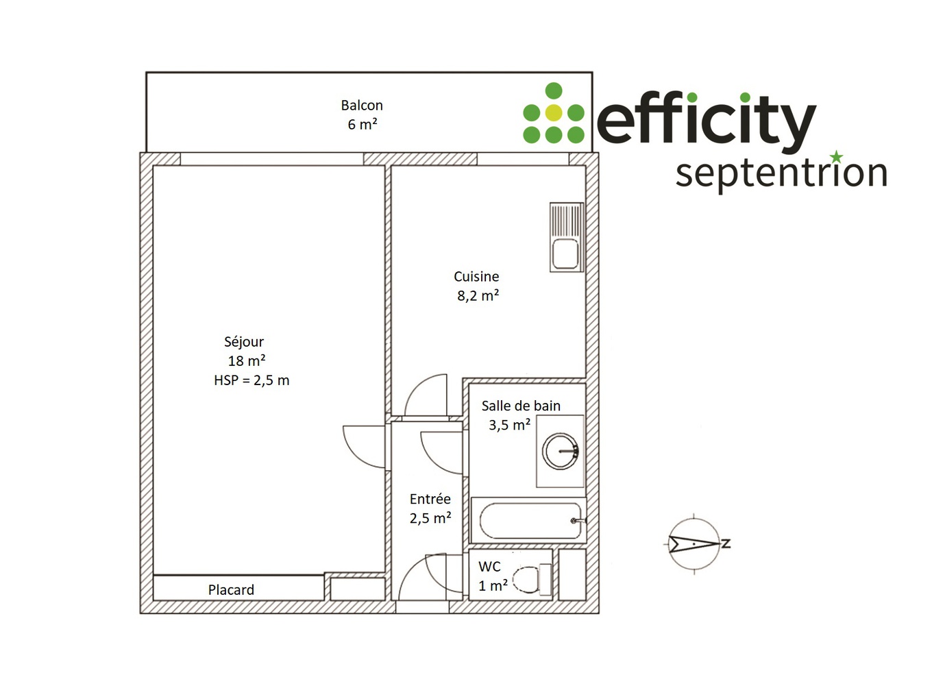Achat immobilier Appartement 1 pièces  33m2 à Lille (59000) - Photo n°8