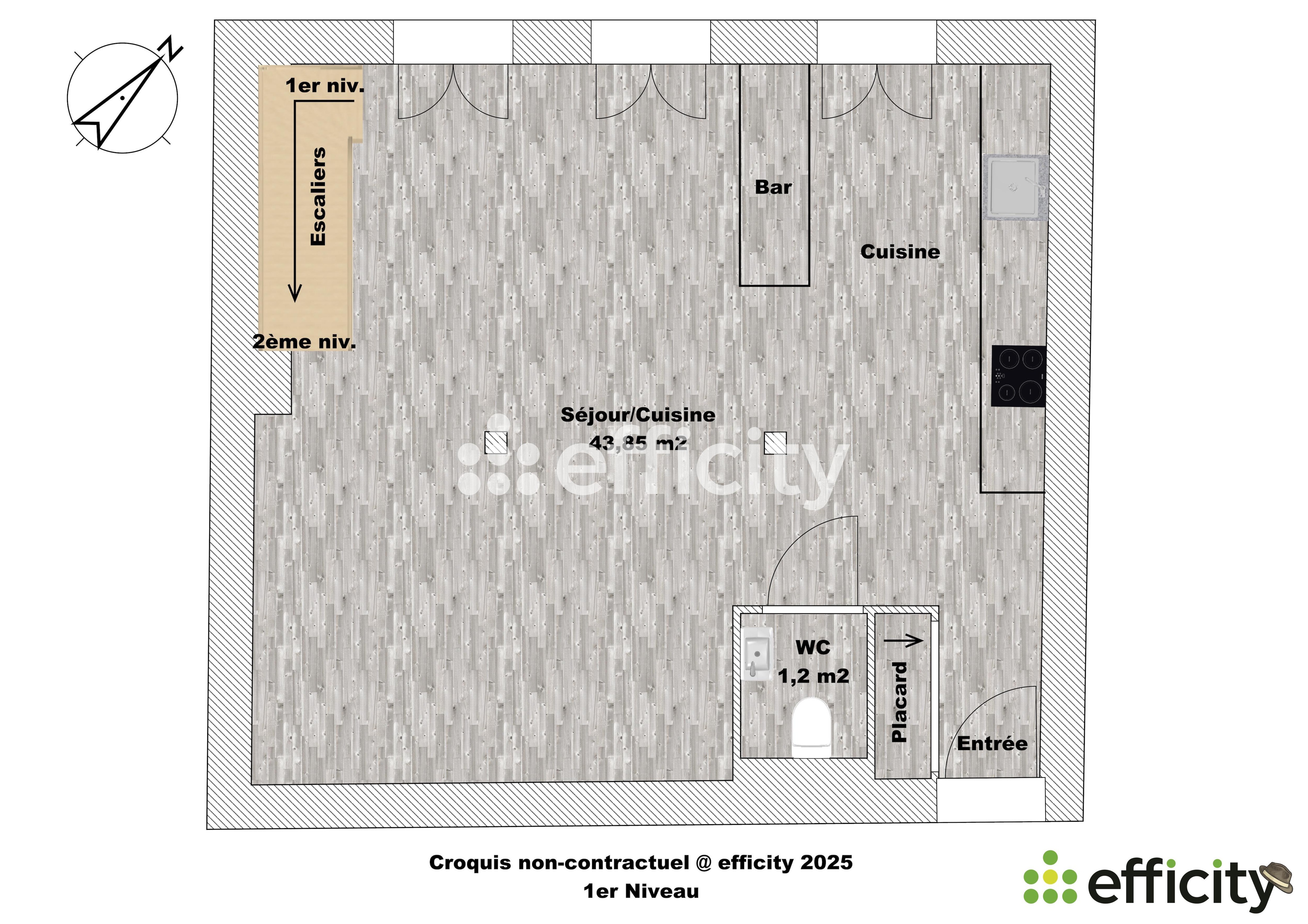 Achat immobilier Appartement 3 pièces  78m2 à Moirans (38430) - Photo n°8