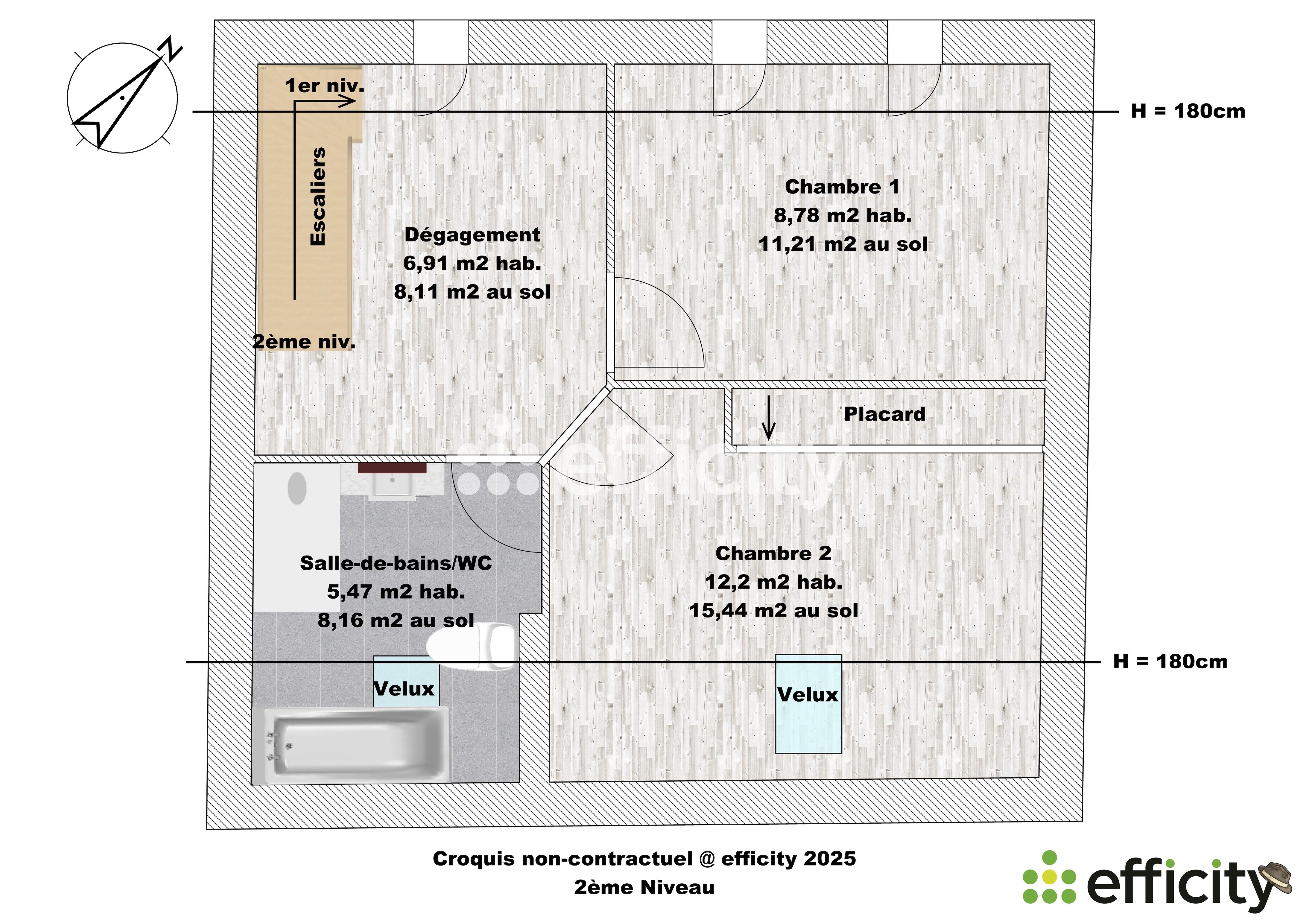 Achat immobilier Appartement 3 pièces  78m2 à Moirans (38430) - Photo n°9