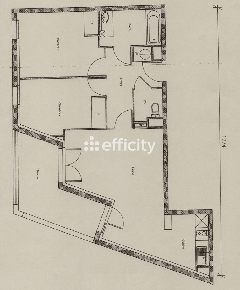 Achat immobilier Appartement 3 pièces  63m2 à Nantes (44200) - Photo n°10