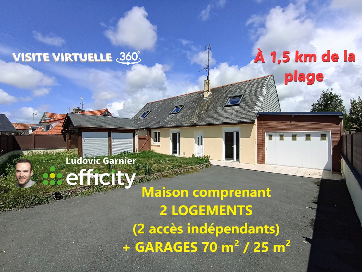 maison 9 pièces - 187m2 à Saint-Pair-sur-Mer (50380)