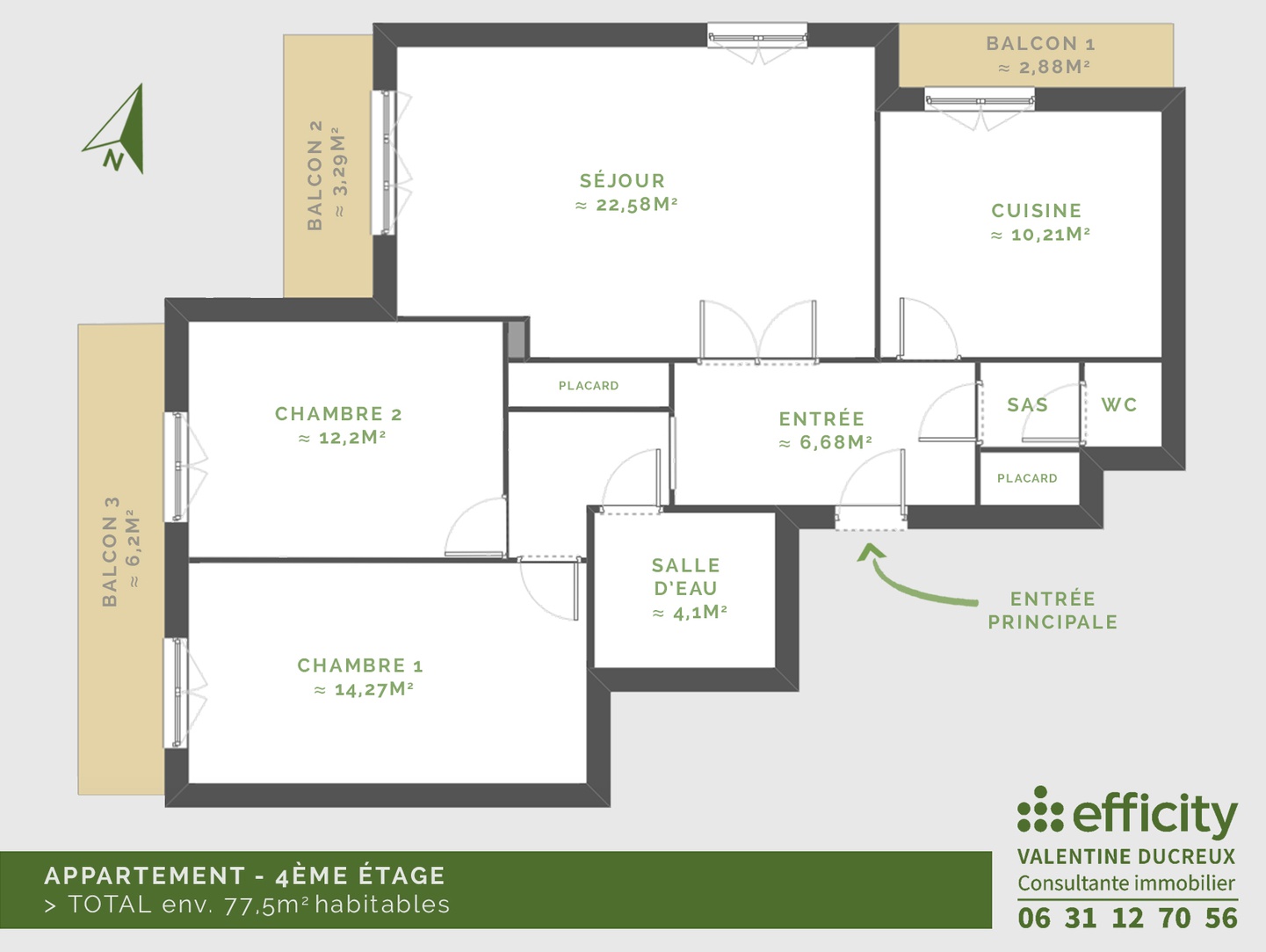 Achat immobilier Appartement 3 pièces  77m2 à Feurs (42110) - Photo n°16