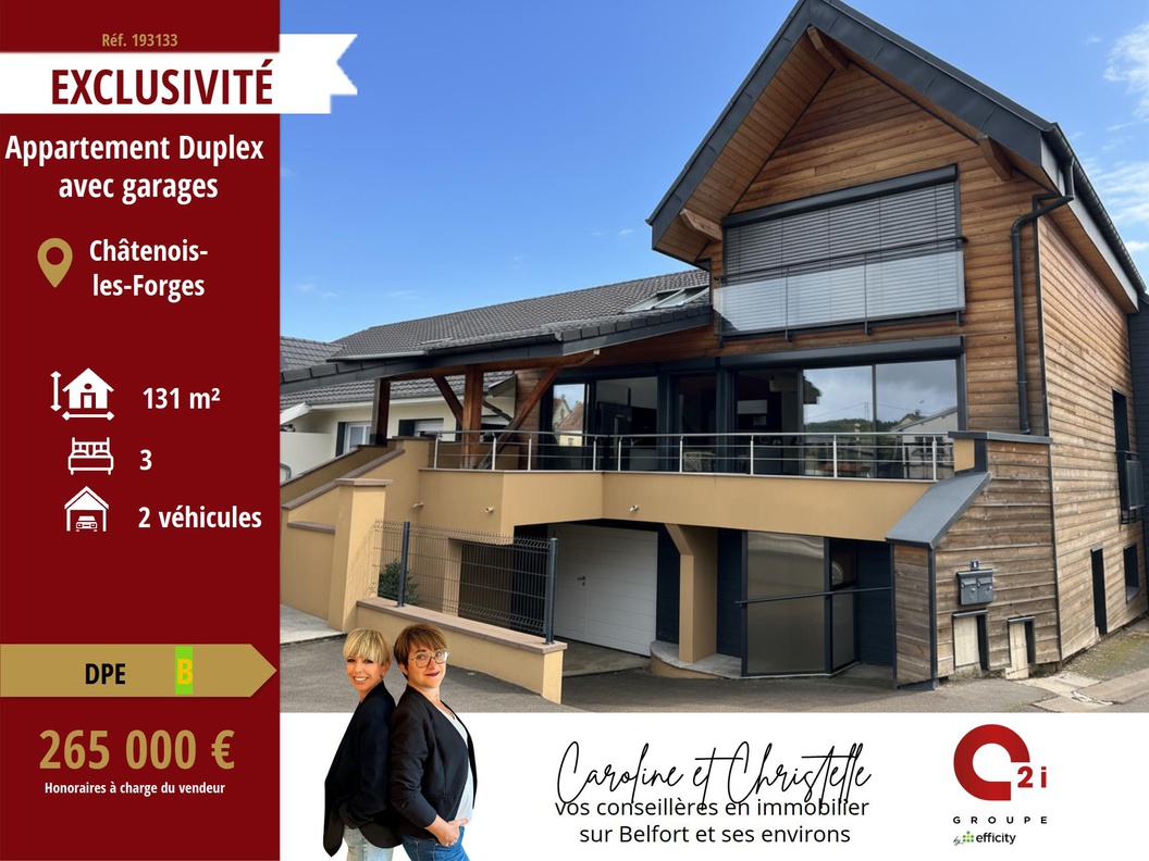 appartement 5 pièces - 131m2 à Châtenois-les-Forges (90700)
