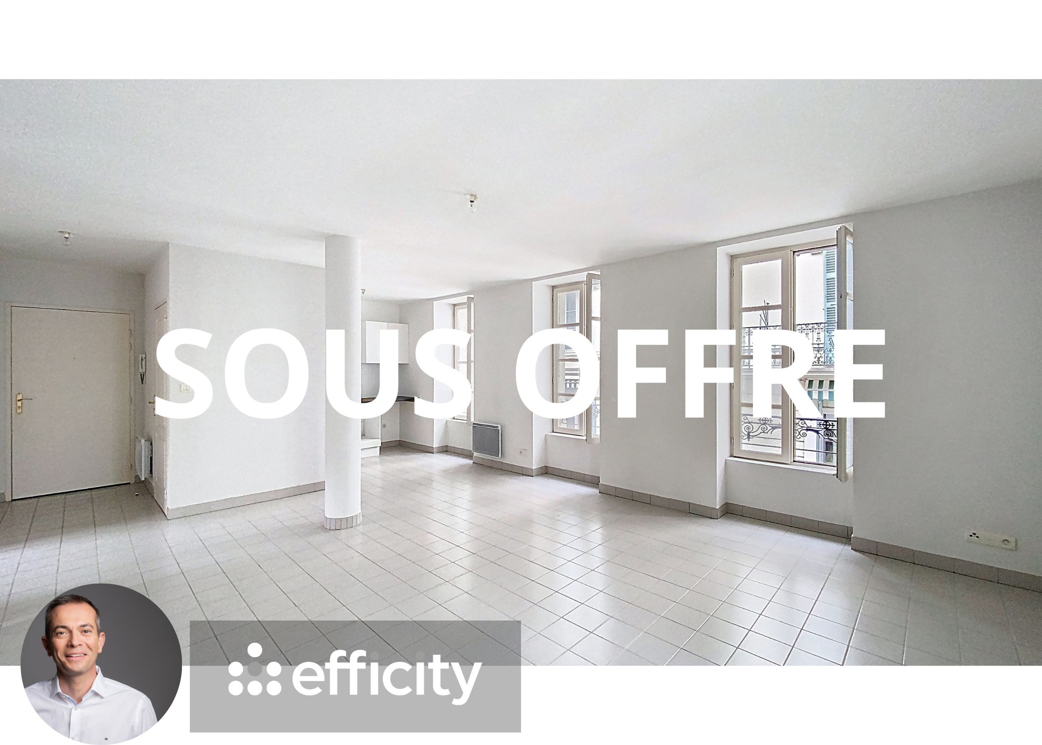 Achat immobilier Appartement 2 pièces  56m2 à Vichy (03200) - Photo n°1