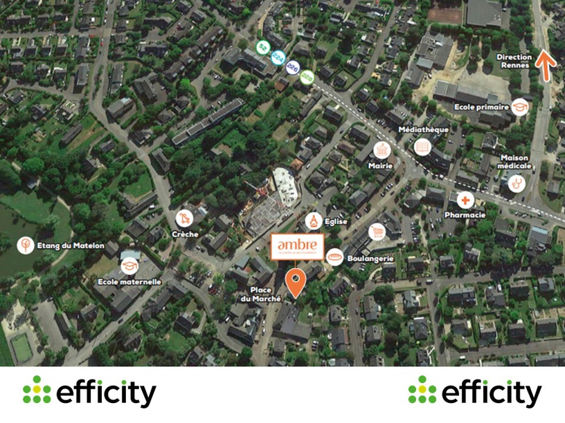 Achat immobilier Appartement 2 pièces  43m2 à La Chapelle-des-Fougeretz (35520) - Photo n°10